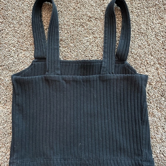 American Eagle Black Ribbed Women's Tank small - Picture 2 of 3